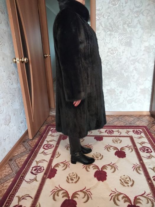 Шуба норковая чёрный бреллиант