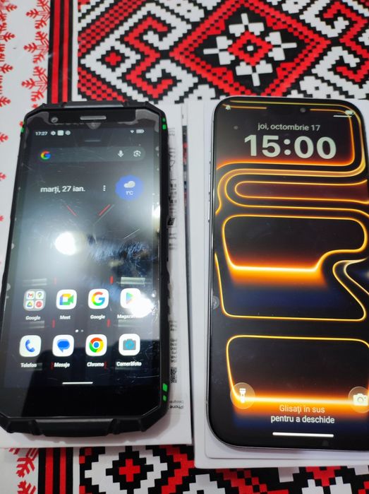 Telefon Dodge și iPhon.