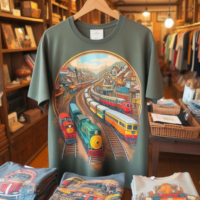 Tricouri CFR Trenuri diverse multicolor