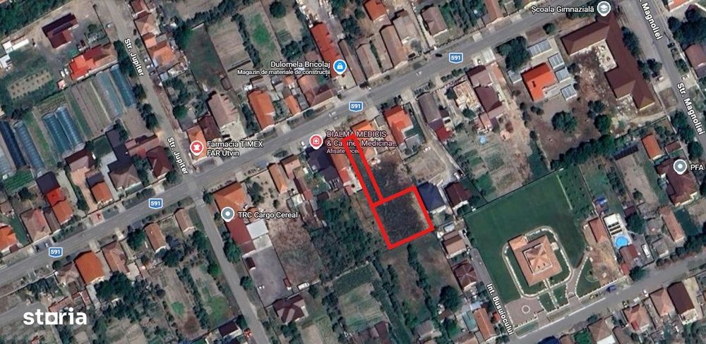 Comision 0%, Teren Premium 1100Mp, Centru Utvin, Toate Utilitățile