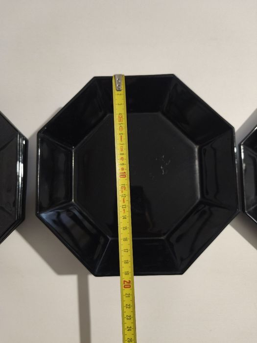 Farfurii negre Arcoroc 12 piese