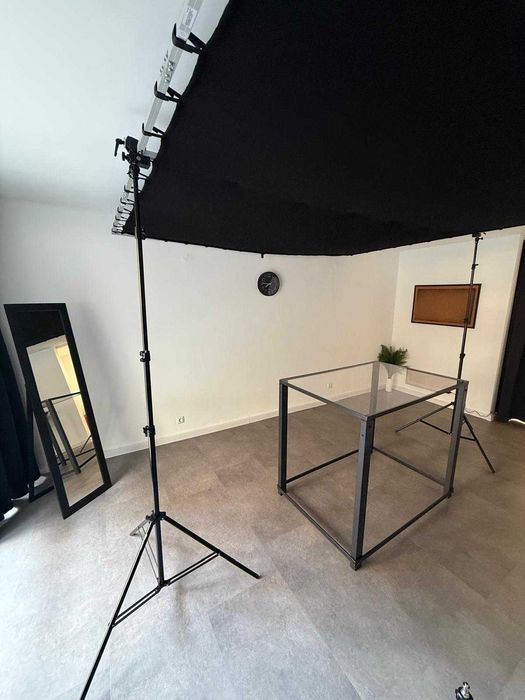 панорамен черен фон за фотография 4х4