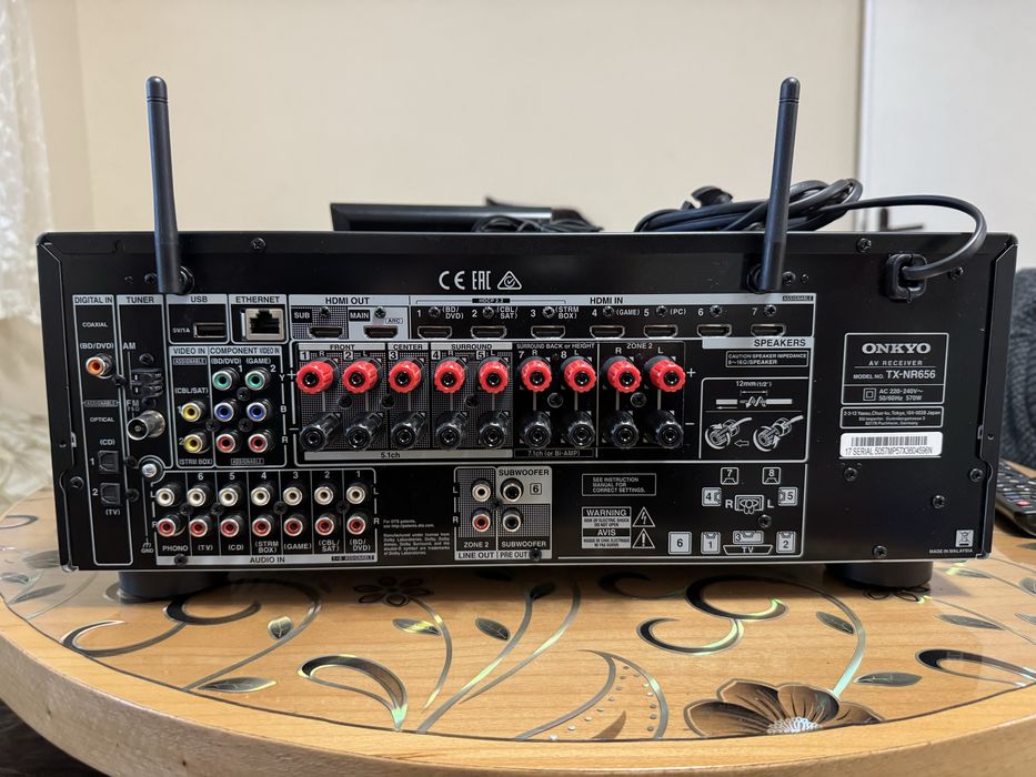 Onkyo TX-NR656 Bluetooth Wi-Fi 7.2 канала
