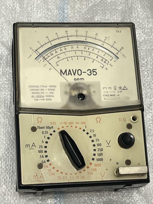 Multimetru Analogic AEM MAVO-35 Profesional Voltmetru Ampermetru Ohmmetru Vintage