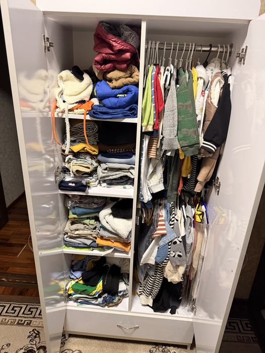 Детская мебель.Кровать и шкаф