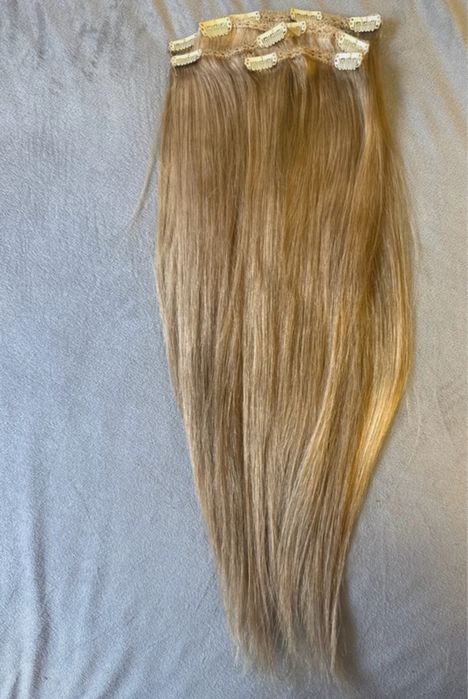 Extensii clip on par natural russian hair