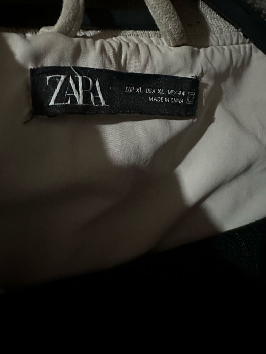 Zara bomber XL искусственная замша мужской