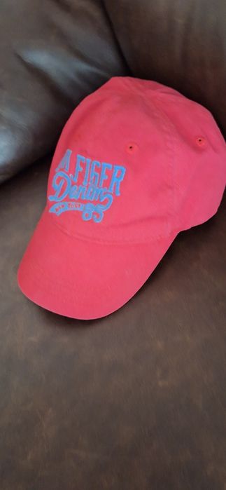 Детска шапка с козирка TOMMY HILFIGER  червена