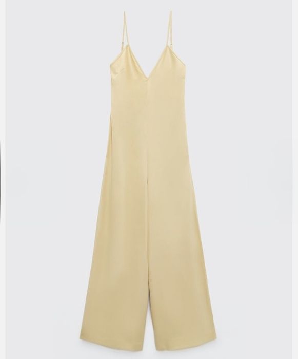 Salopeta satinată Zara limited edition