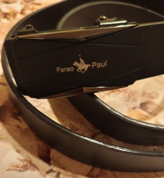 FAREO PAUL Оригинал Автоматичен Нов Мъжки Колан от Естествена Кожа 120