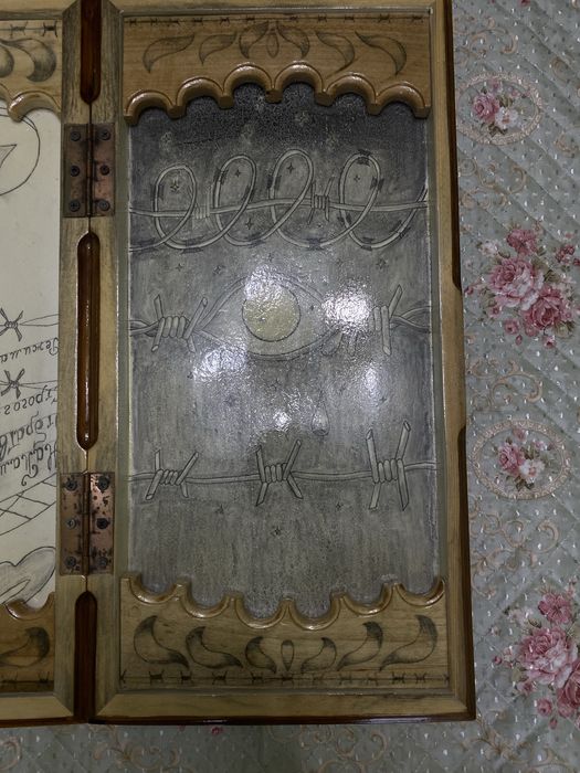 Нарды резные ,кустарные