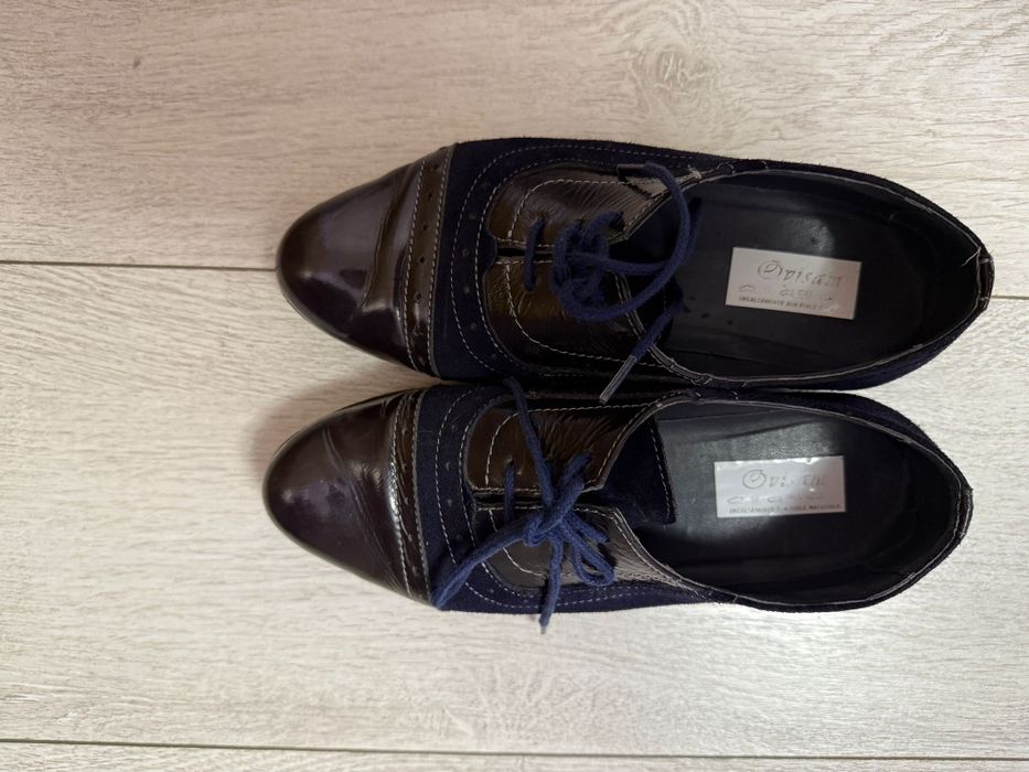 Pantofi damă piele bleumarin