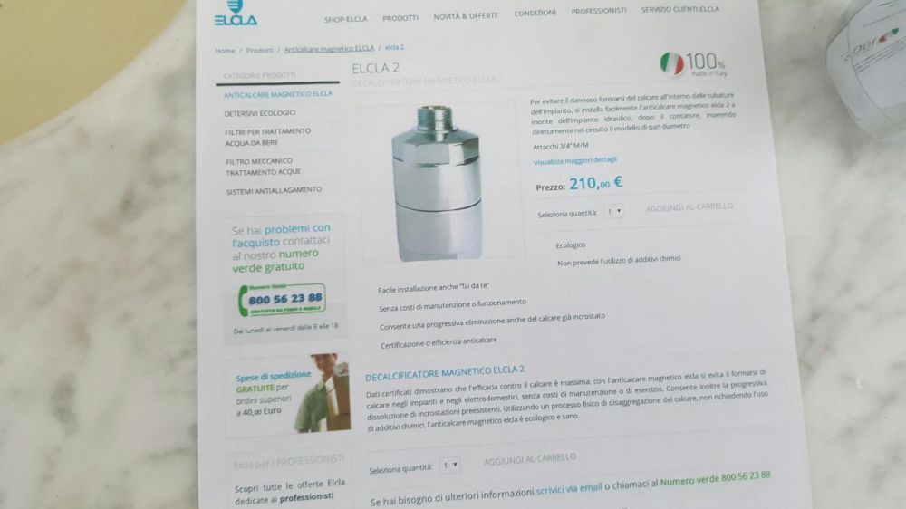 Filtro de apa anticalcar