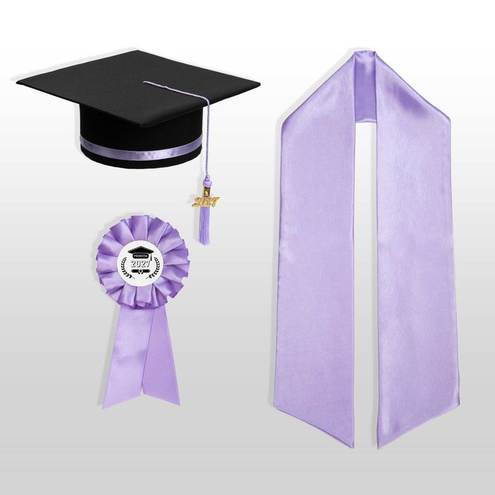 Toca, Esarfa si Cocarda, Set Nepersonalizat, Lila, Liceu, Facultate