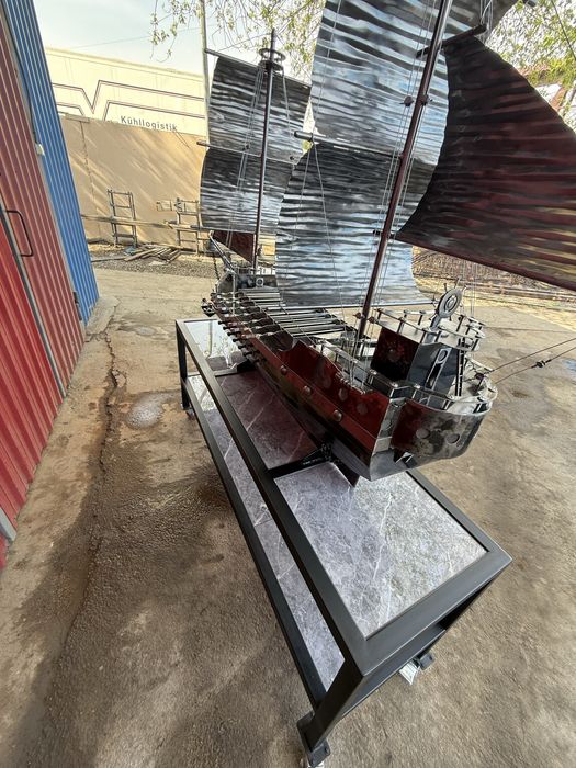 Эксклюзивный мангал ввиде корабля ручной работы