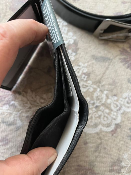 Естествена кожа портмоне, порт карт и колан