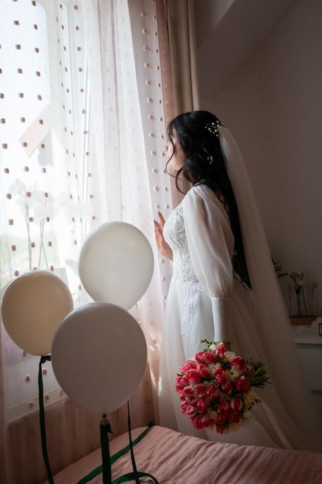 Rochie mireasa organza S M