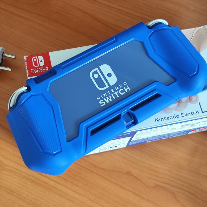 Nintendo switch lite прошитая, цвет синий