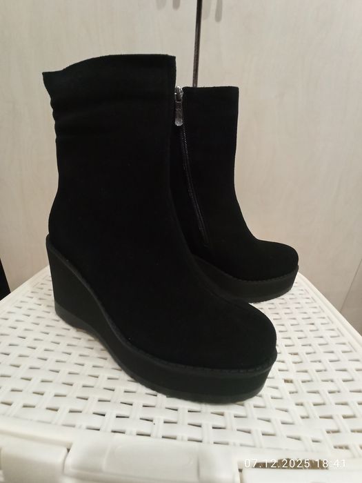 Ботильоны женские  замша