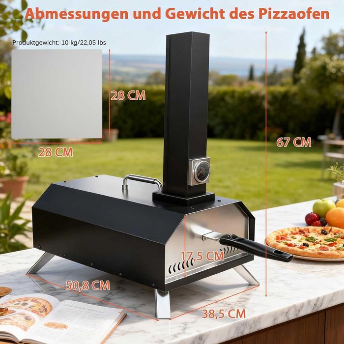 Фурна за пица на пелети – бързо загрява, висока температура, автентичен вкус