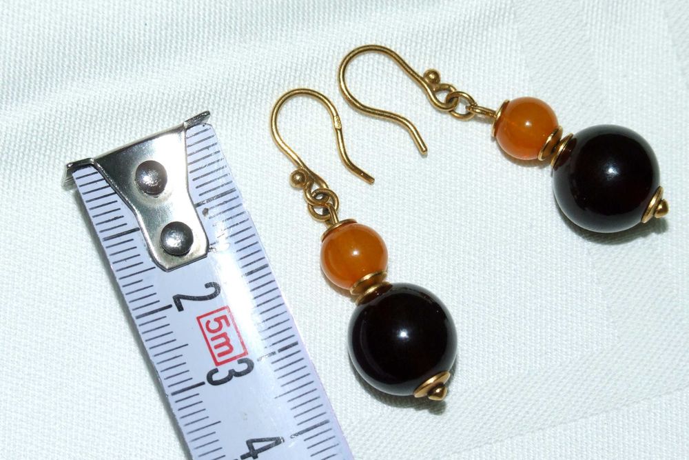 CERCEI - chihlimbar natural si argint, 5 grame, Made in Letonia, NOI