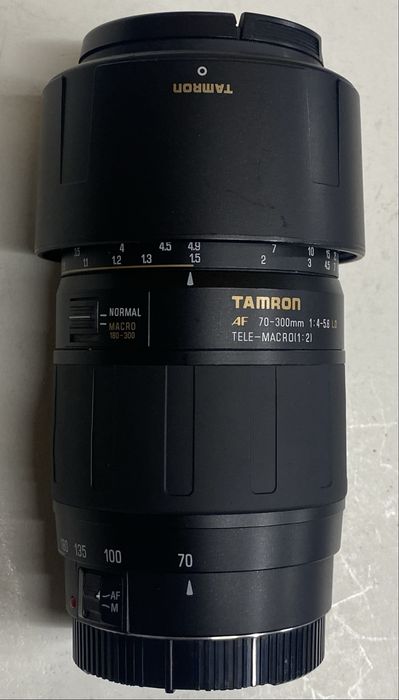 Obiectiv foto Tamron 70-300 mm Tele Macro 1:2 /4-5.6/montura Canon