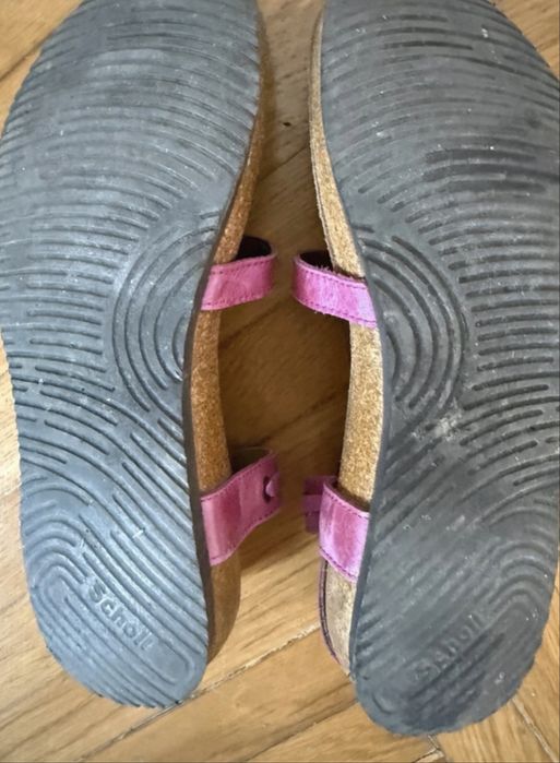 Sandale Scholl/ piele roz sidefat/ 37
