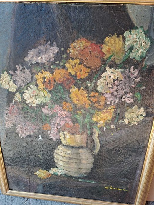 tablou pictura pe carton G Ionescu 57/72 cm