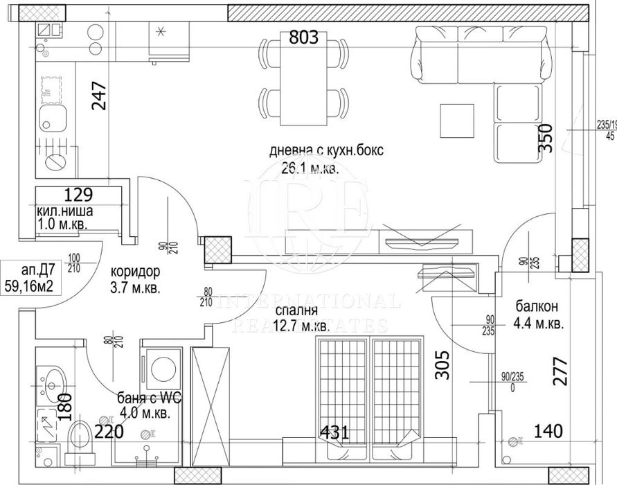Продава се Двустаен апартамент в Варна, Младост 1 - 70 кв.м за 1479 €/кв.м - Снимка #5