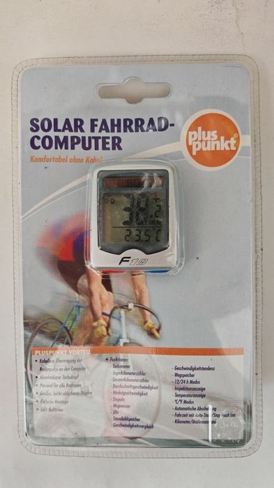 Ciclocomputer solar