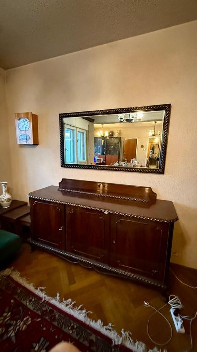 Comoda lemn masiv + oglinda, stare buna