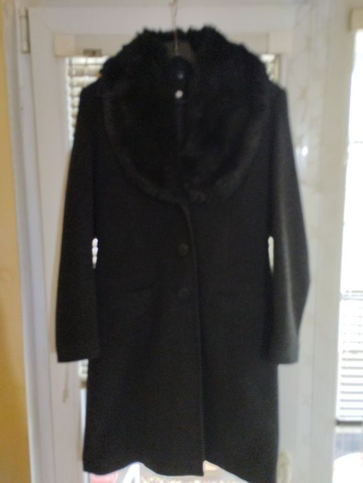 Дамско елегантно вълнено палто