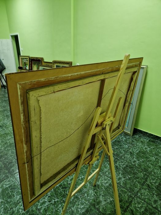 Топ уникална стара голяма антикварна  картина
