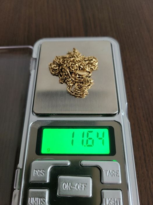 Lant +cruciulita de aur 14k