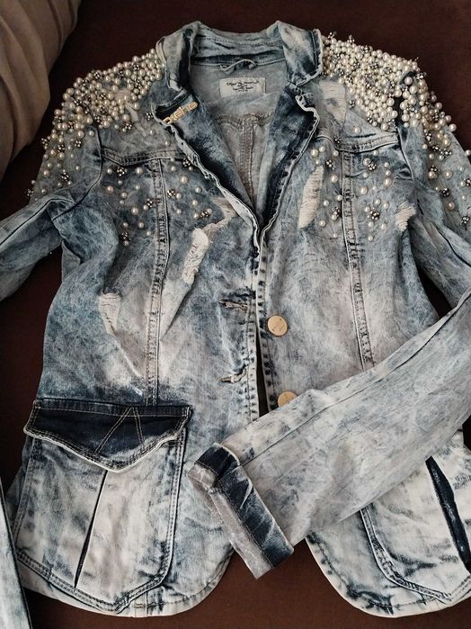 Късо дънково сакенце