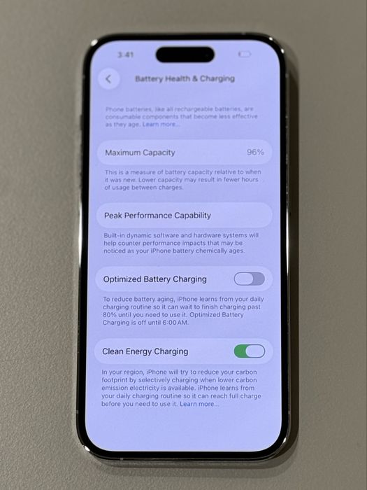 iPhone 14 Pro бял E-sim 96% battery