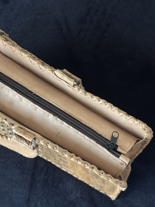 Чанта от истинска крокодилска кожа