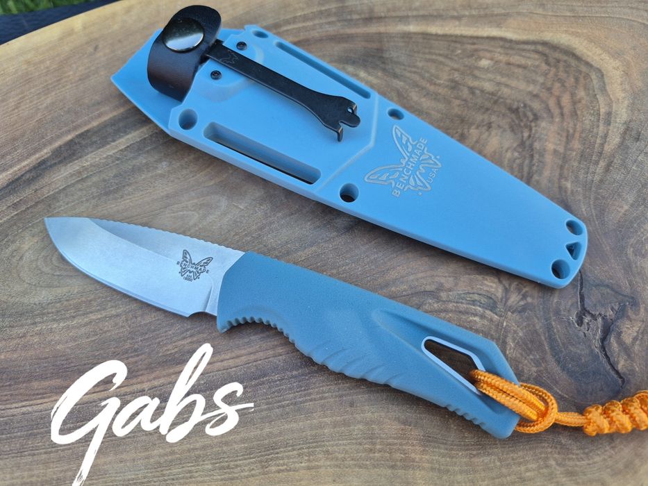 Фиксиран нож Benchmade Water Intersect 18050,Magna Cut,Depth Blue Santoprene