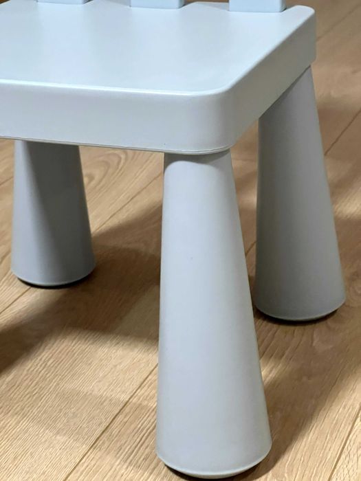 Scaun IKEA copii MAMMUT albastru din plastic