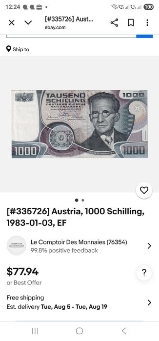 Vand 1000 de silling 1983