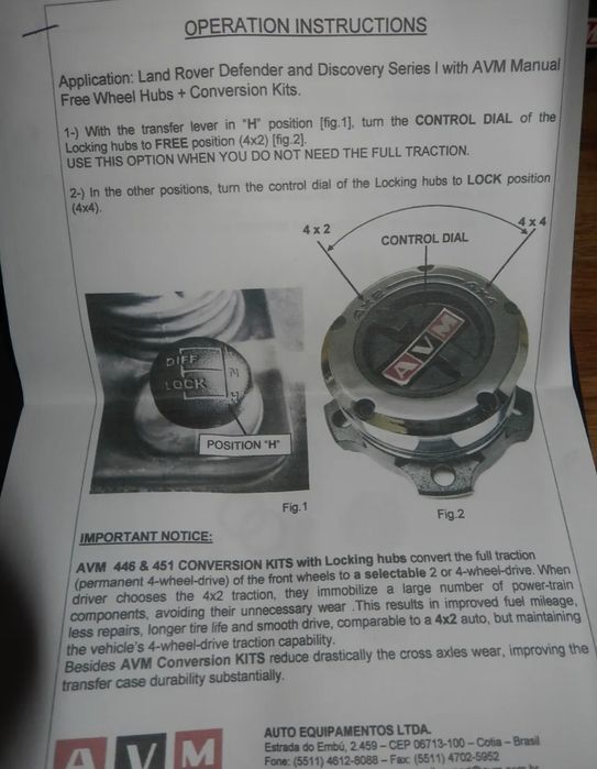 Ръчни хъбове land rover defender 90 110 130