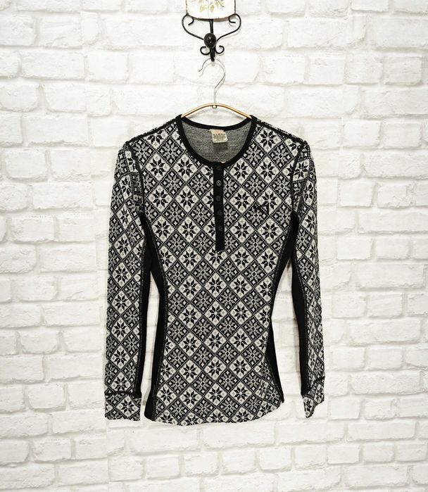 Kari Traa 100% Мерино вълна дамска фланелка размер S