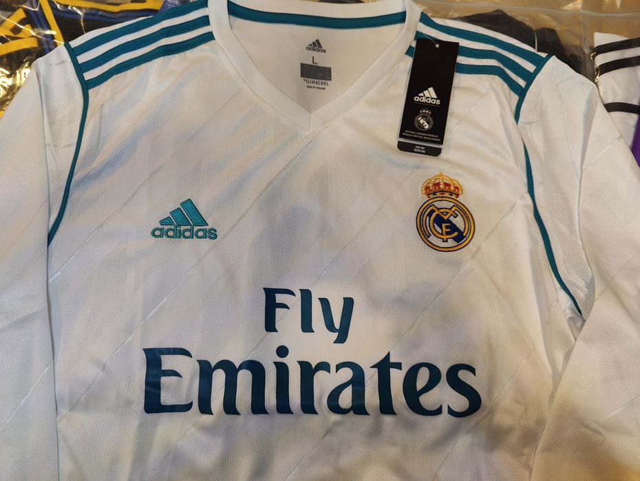 Футболни екипи Real Madrid дълъг ръкав 16/17 away 17/18 home