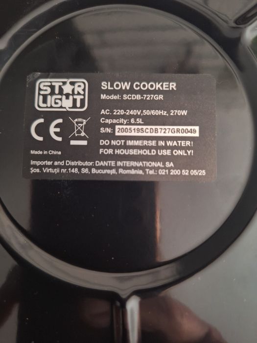 Slow cooker Star-Light SCDB-727GR