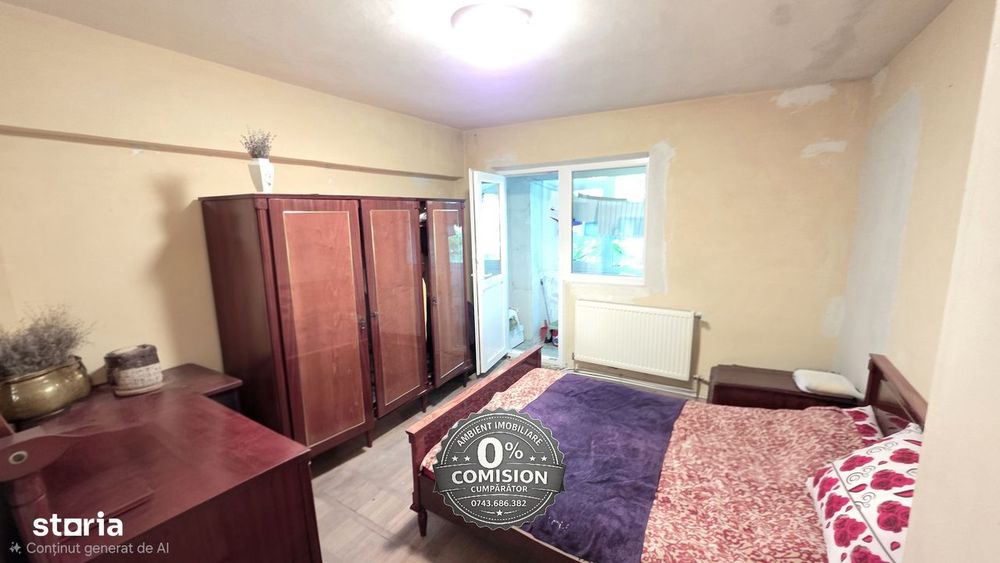 Apartament cu 3 camere, etaj 1 (parter cu demisol), VASLUI zona CENTRU