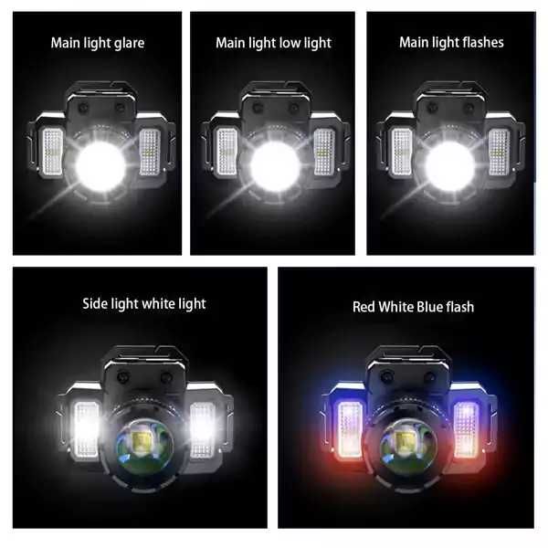 Водоустойчив челник с XHP50 диод, сензорно управление и COB светлина