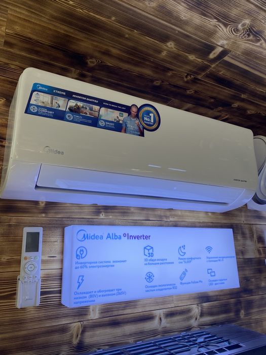 Кондиционер Midea модель ALBA - 7,000 Btu / İNVERTER / Low Voltage