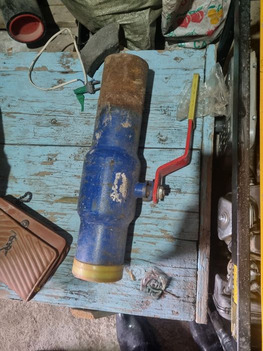 Кран шаровый б/у d108 приварной