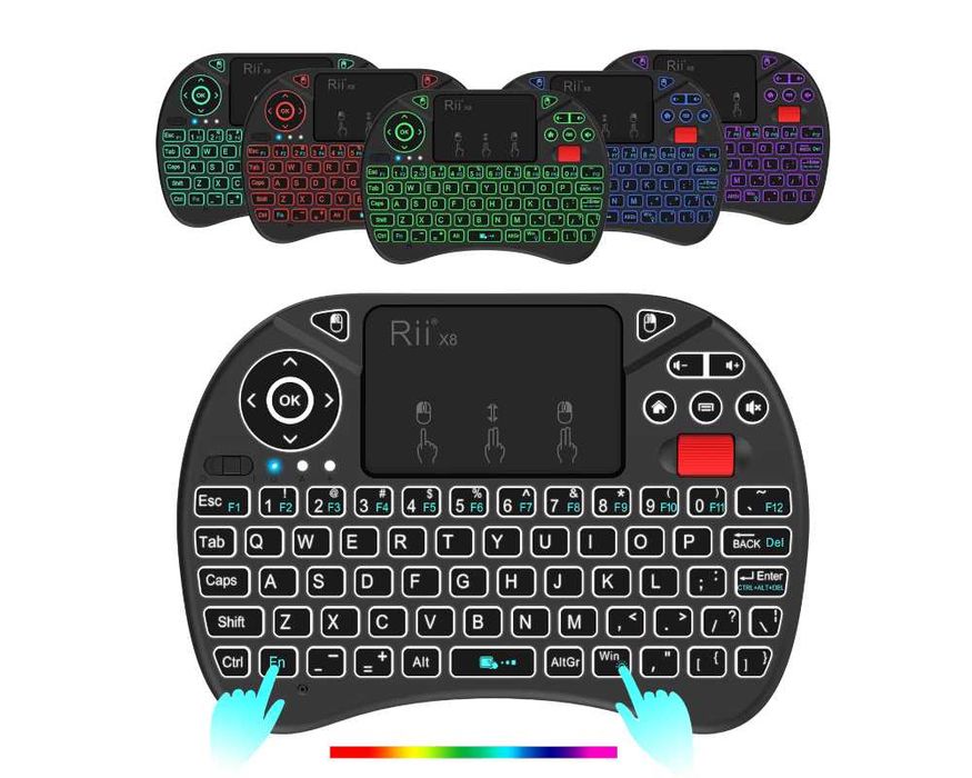 Беспроводная мини-клавиатура Rii X8 с тачпадом