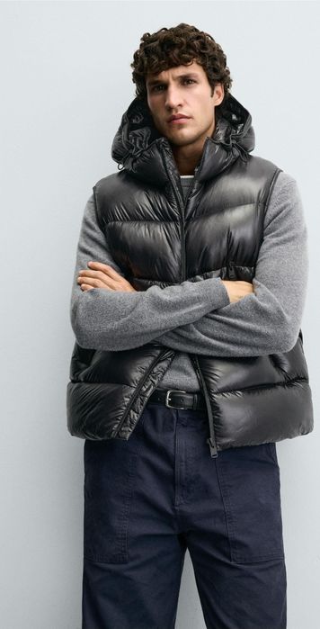 Пухена грейка елек Zara